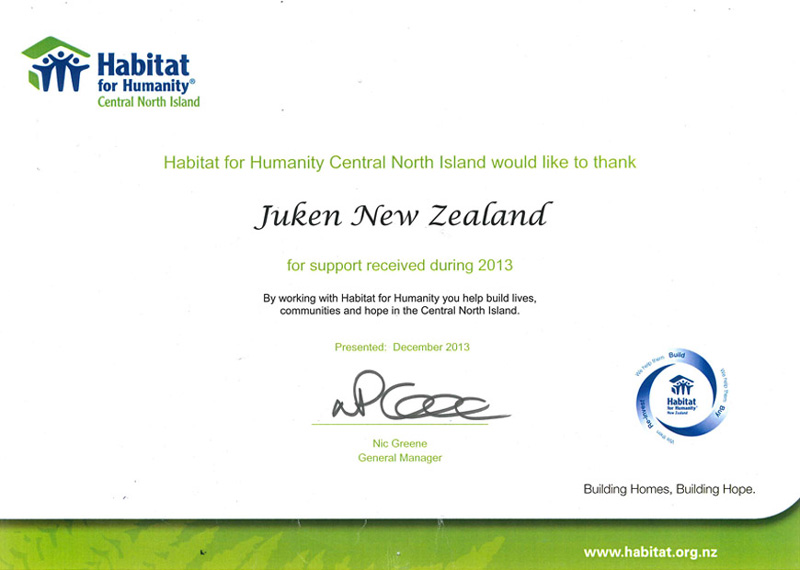 Habitat for Humanity Juken New Zealand